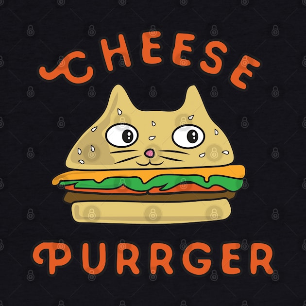 Cheeseburger Cat Cheese Purrger by FruitflyPie